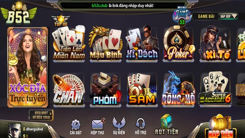 Game bài đổi thưởng B52 game