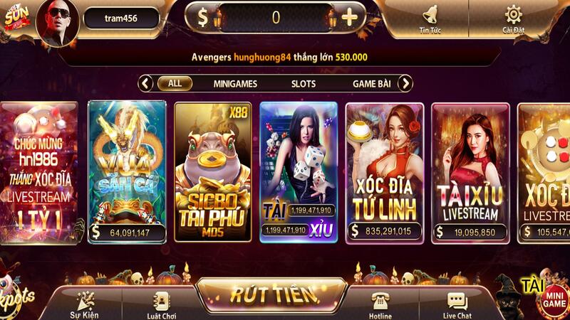 Trò chơi tại Sunwin