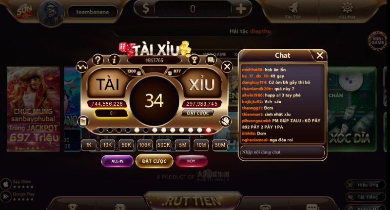 Tài Xỉu là trò chơi truyền thống vô cùng hấp dẫn tại Sunwin