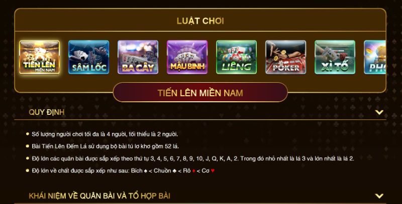 Luật chơi được cập nhật chính xác