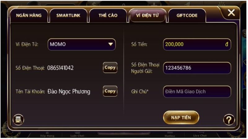 Quy trình nạp rút tiền tại Winplay Club cực kỳ nhanh chóng