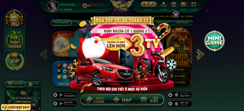 Giao diện đồ họa bùng nổ khơi gợi đam mê tại KingFun