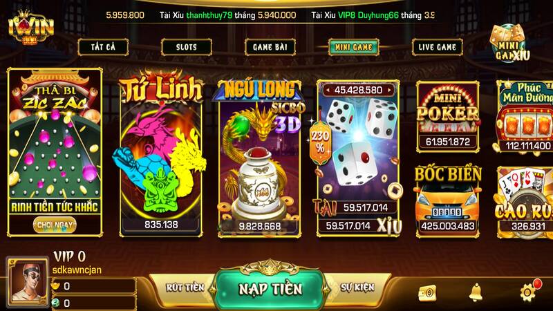 Mini game hấp dẫn Iwin Club