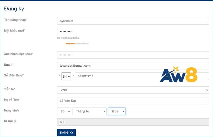 Cách để trở thành thành viên của gia đình AW8vn
