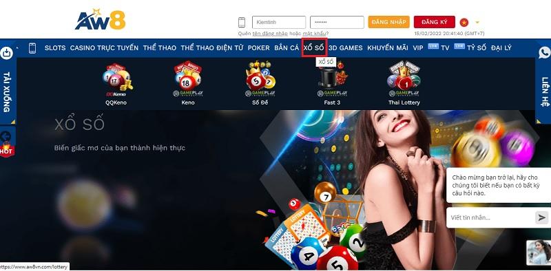 Một số trò chơi nổi bật của nhà cái AW8vn