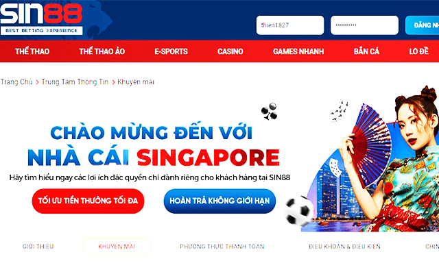 Giới thiệu tổng quan về nhà cái Sin88