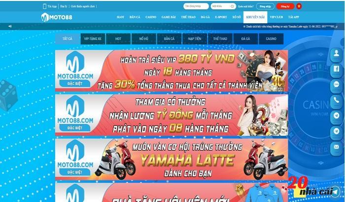 Moto88 có nhiều ưu đãi hấp dẫn người chơi