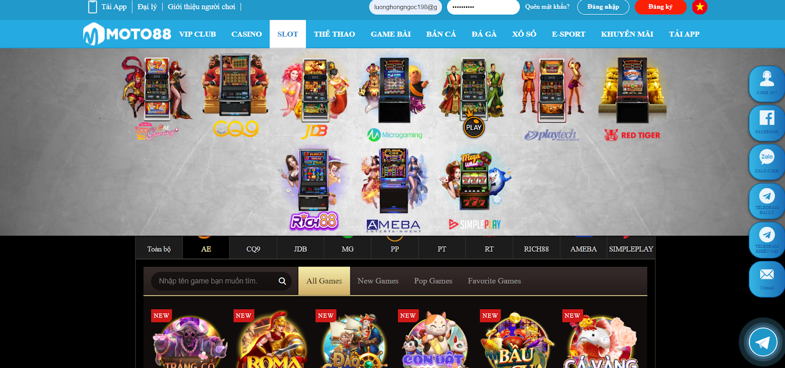 Moto88 cung cấp đa dạng các thể loại game bài: