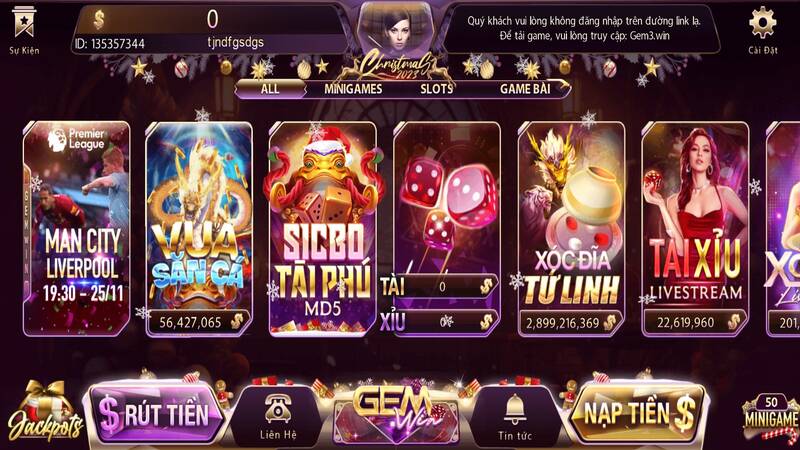 Giao diện bắt mắt Gemwin