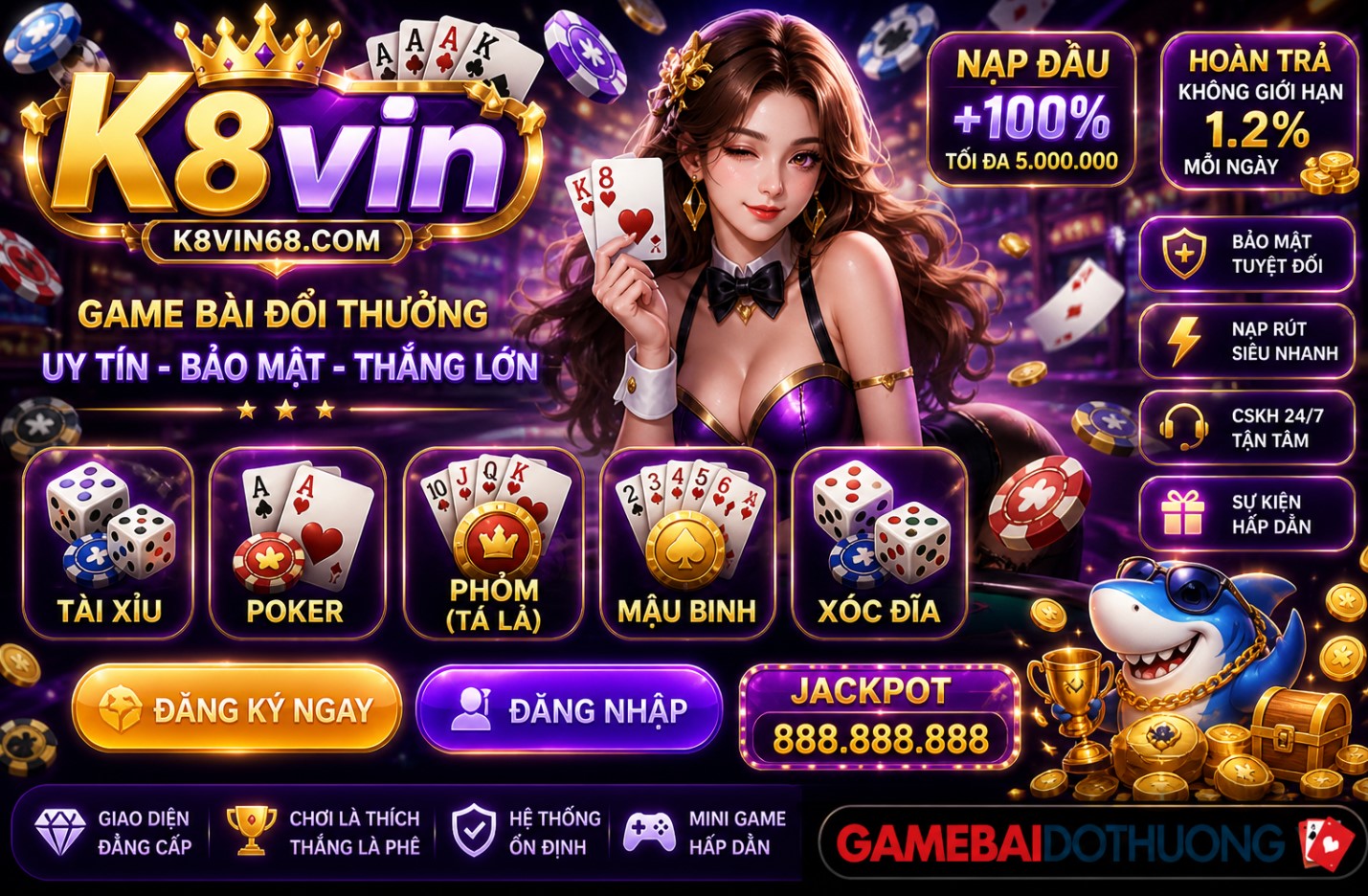 K8Vin - Đánh giá và giới thiệu về cổng game đổi thưởng