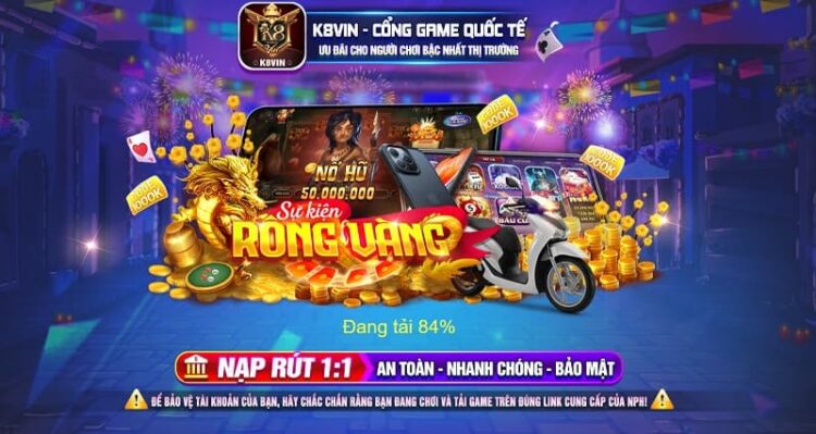 Tham gia cá cược tại cổng game K8Vin nhận ngay vô vàn những ưu đãi đổi thưởng