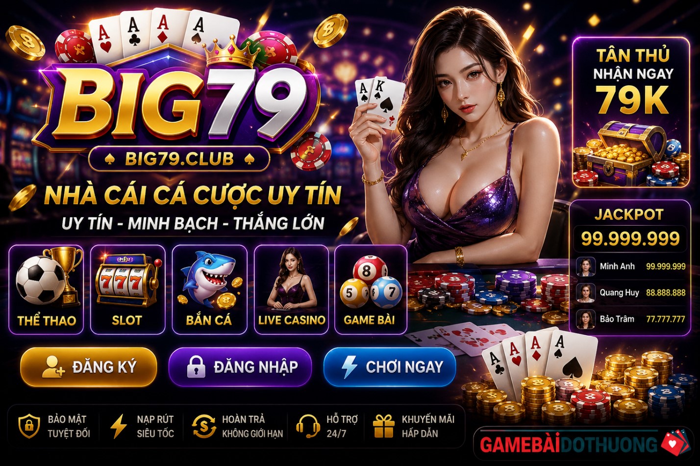 Big79 – Cổng game tiềm năng trên thị trường mới
