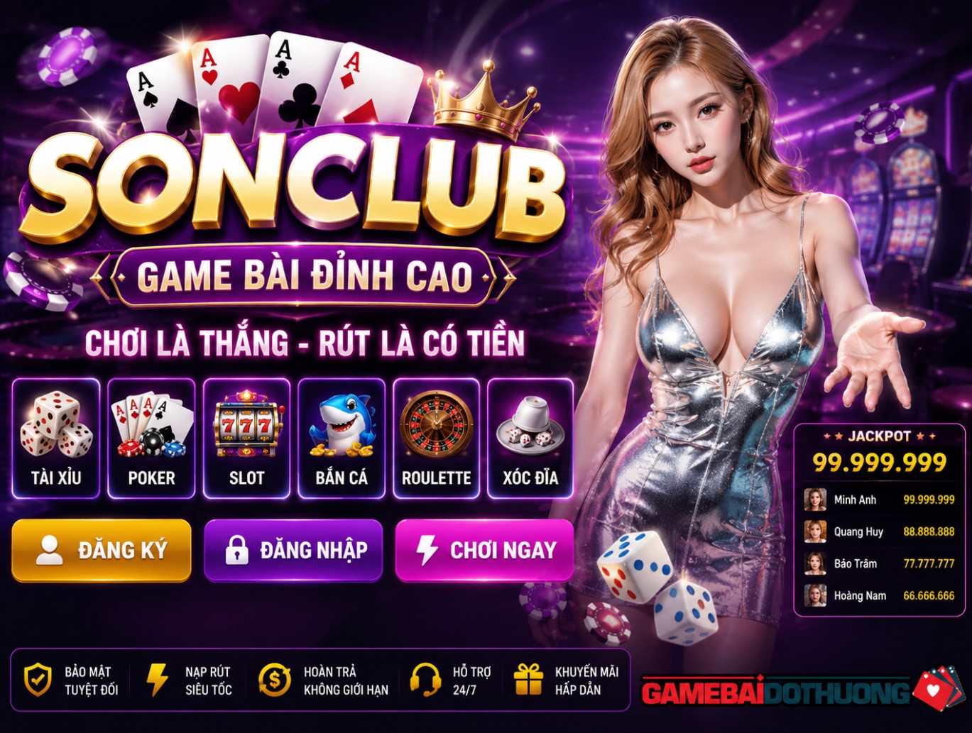 Sonclub – Cổng Game Bài Đổi Thưởng Hấp Dẫn Được Nhiều Người Chơi Yêu Thích 2026