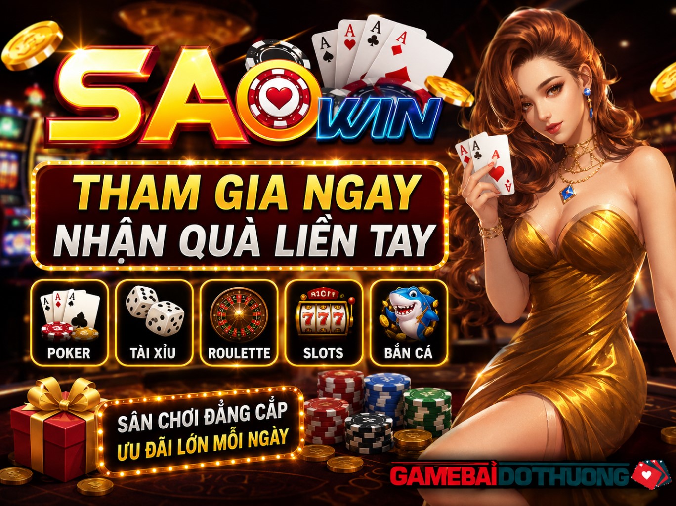 Saowin – Thiên đường trò chơi cá cược đổi thưởng uy tín 2026