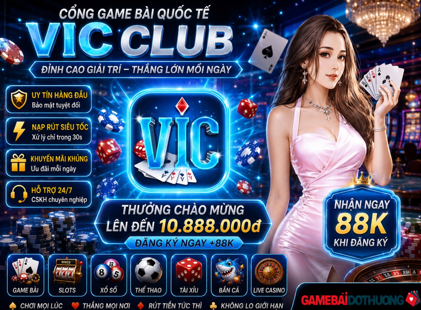 Vic Club – Xem chi tiết về cổng game bài VicClub – Phiên bản mới 2026