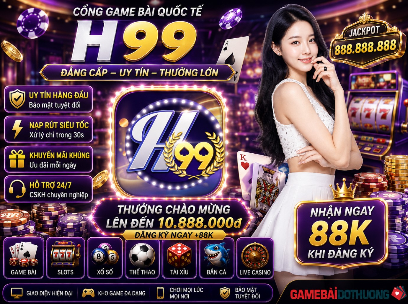 H99 – Đánh giá một cách chân thật nhất về cổng game nổ hũ H99 mới nhất 2026