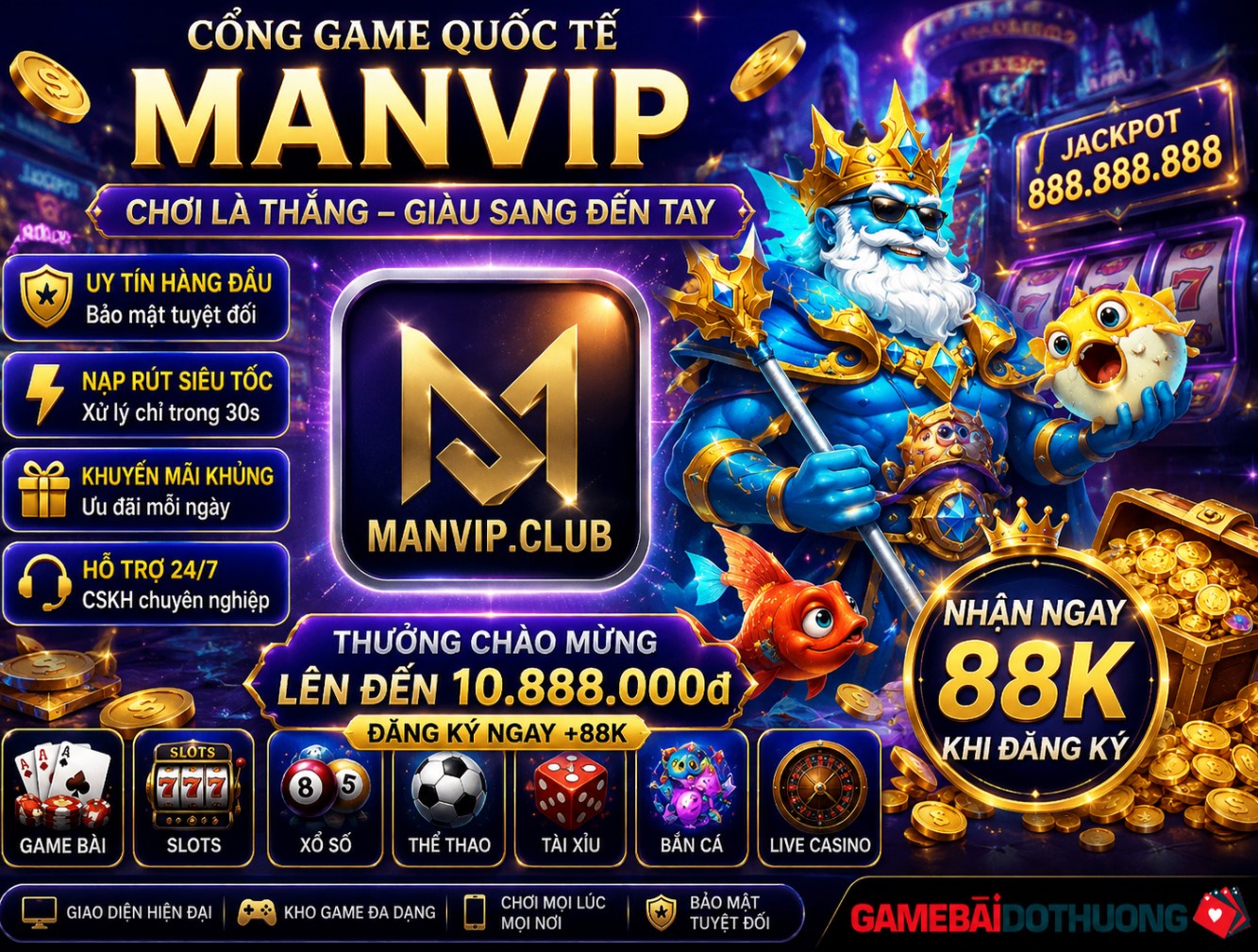 ManVIP – Đánh giá game bài đổi thưởng hay ManVip mới nhất 2026