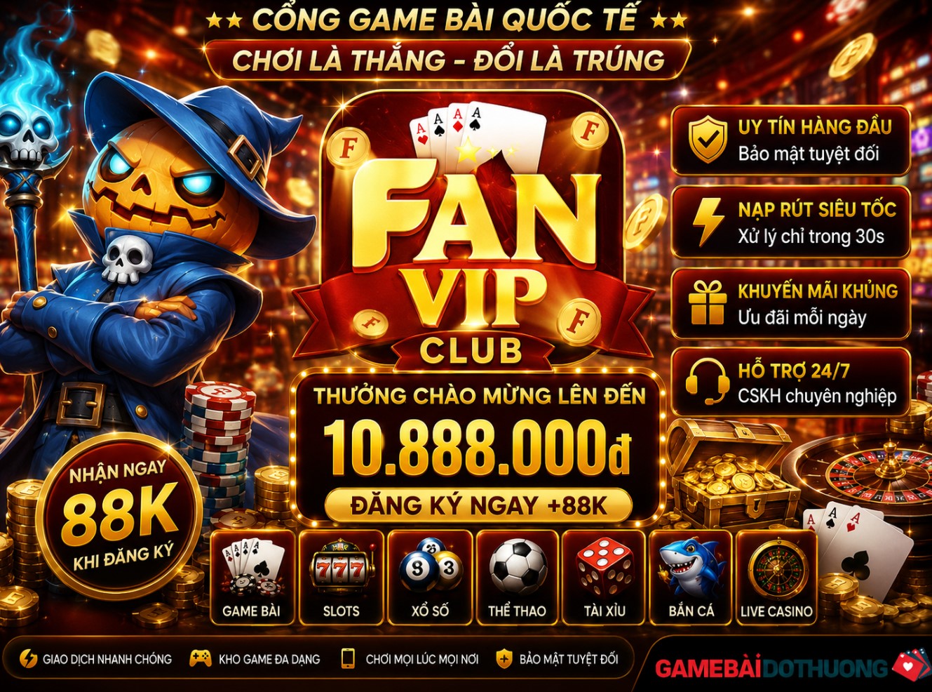 FanVIP Club – Chơi bài đổi thưởng chuyên nghiệp tại cổng Game bài FanVip Club mới nhất 2026