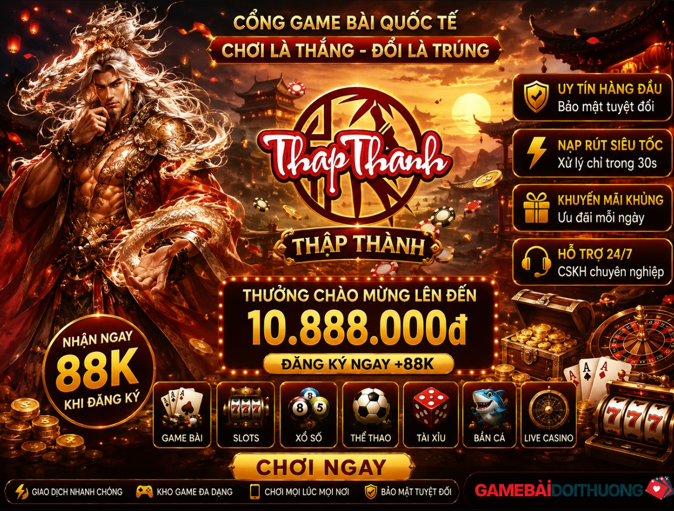 ThapThanh (Thập Thành) - Tổng quan về Game chắn Thập Thành miễn phí hay bậc nhất của năm 2026