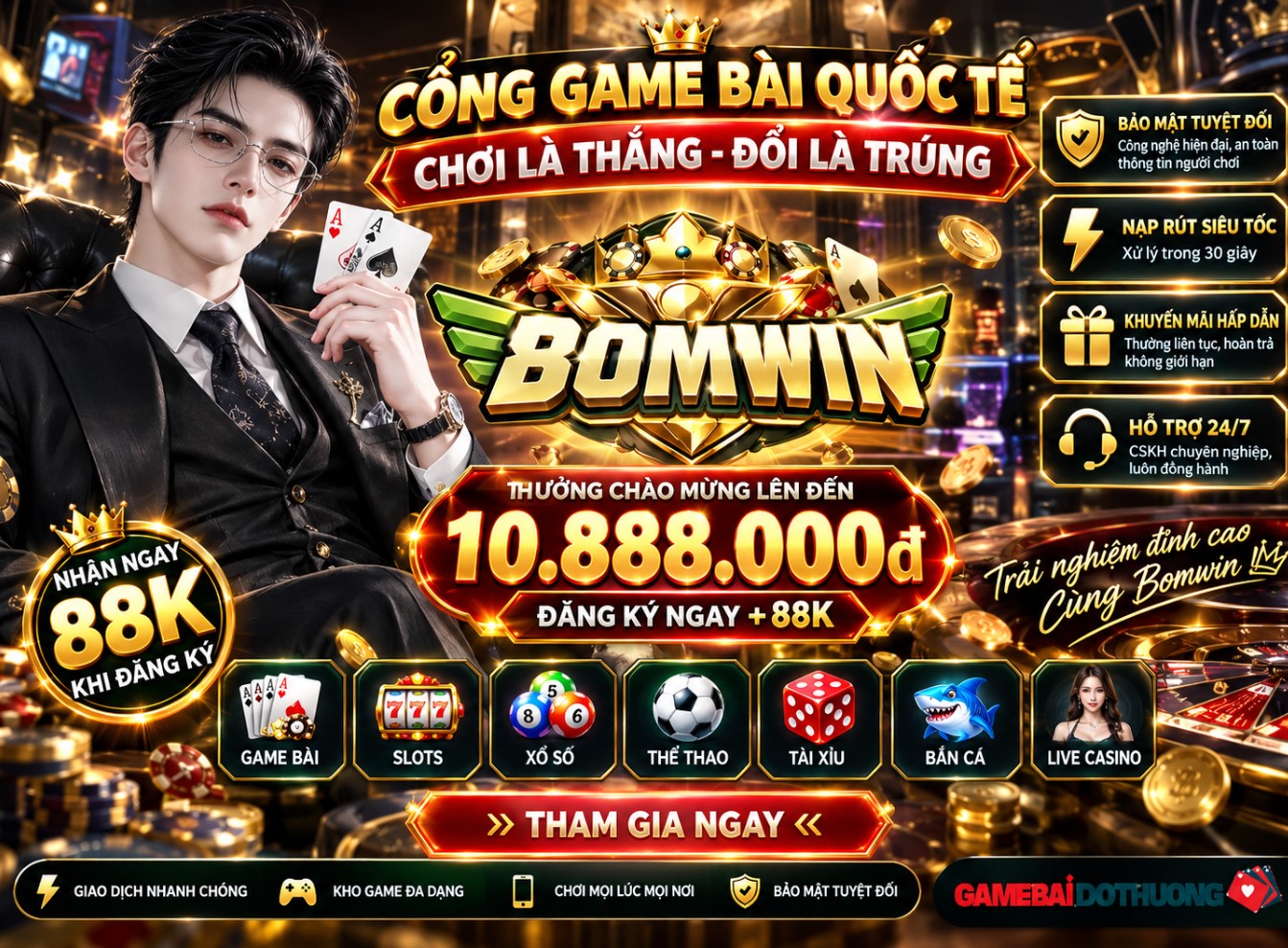 Bomwin - Sân chơi bom tấn đỉnh cao thu hút mọi ánh nhìn năm 2026