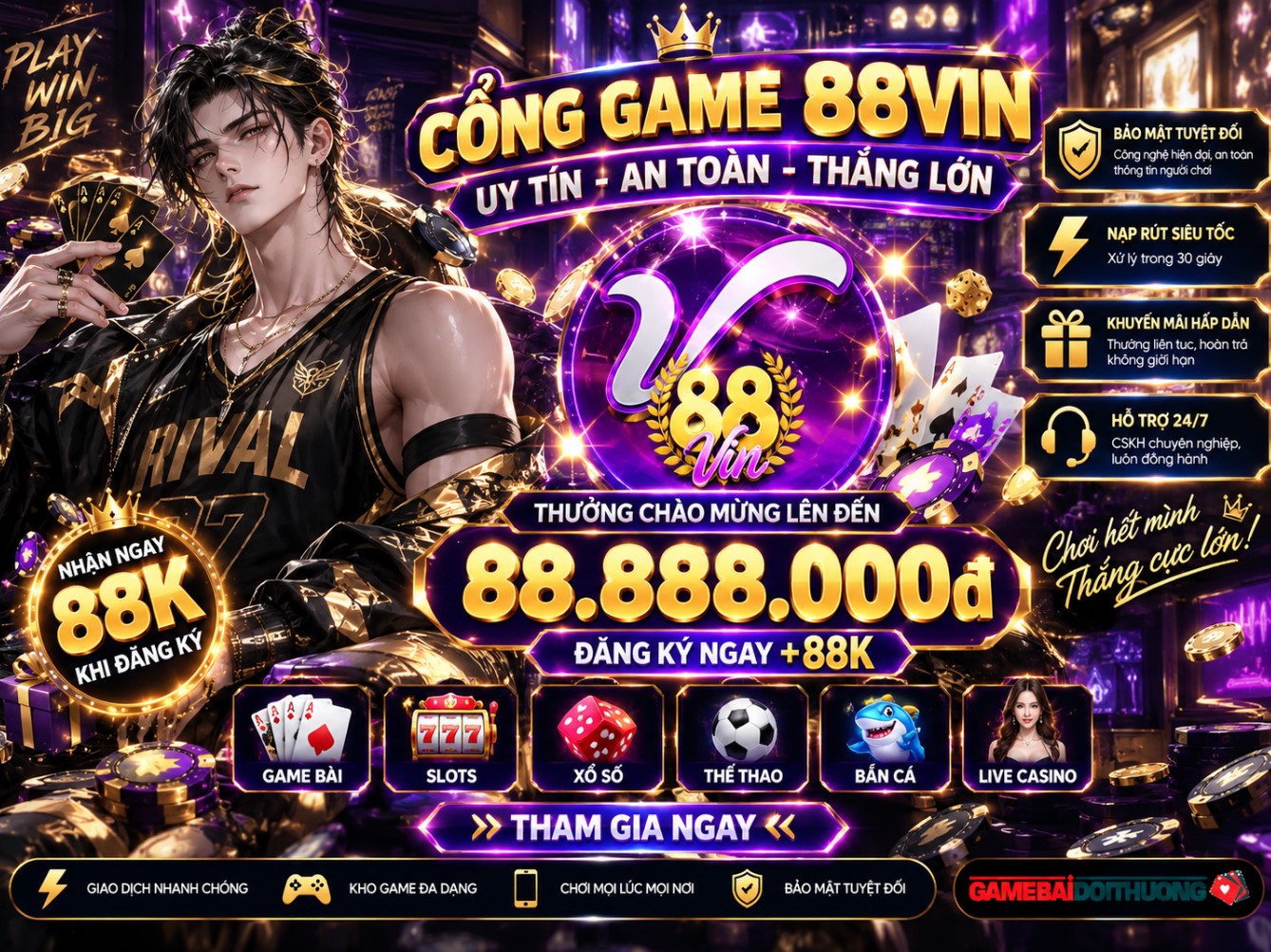 88Vin – Đánh giá chi tiết về game bài đổi thưởng mang đẳng cấp quốc tế 2026