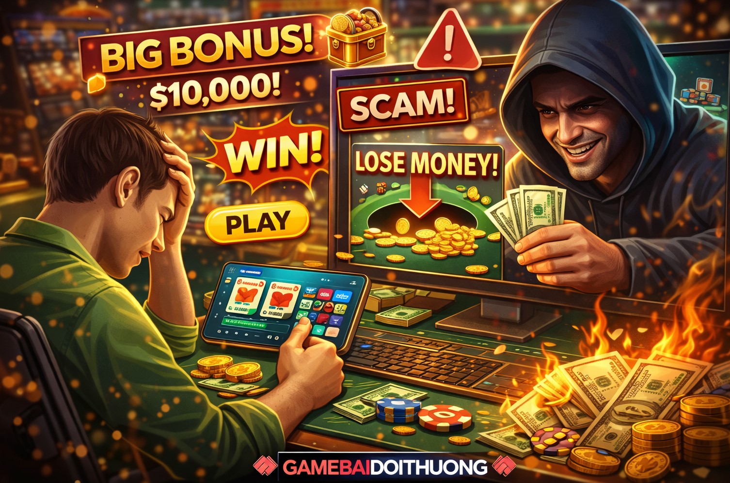 Dấu Hiệu Nhận Biết Game Bài Đổi Thưởng Lừa Đảo