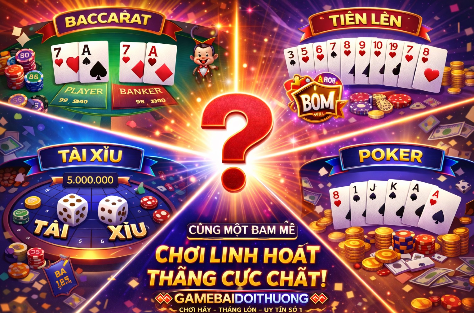 Top Game Bài Đổi Thưởng Tỷ Lệ Thắng Cao Nhất Hiện Nay